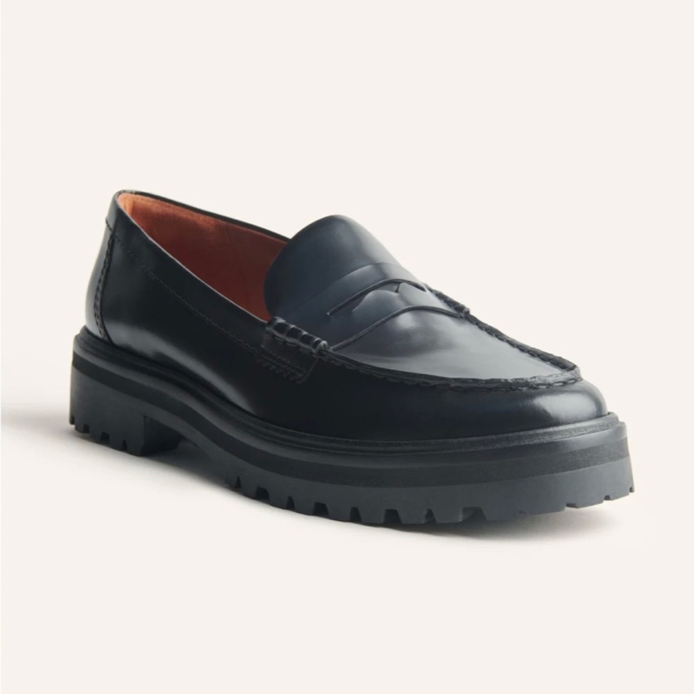 Reformation Agathea Chunky Loafer Black